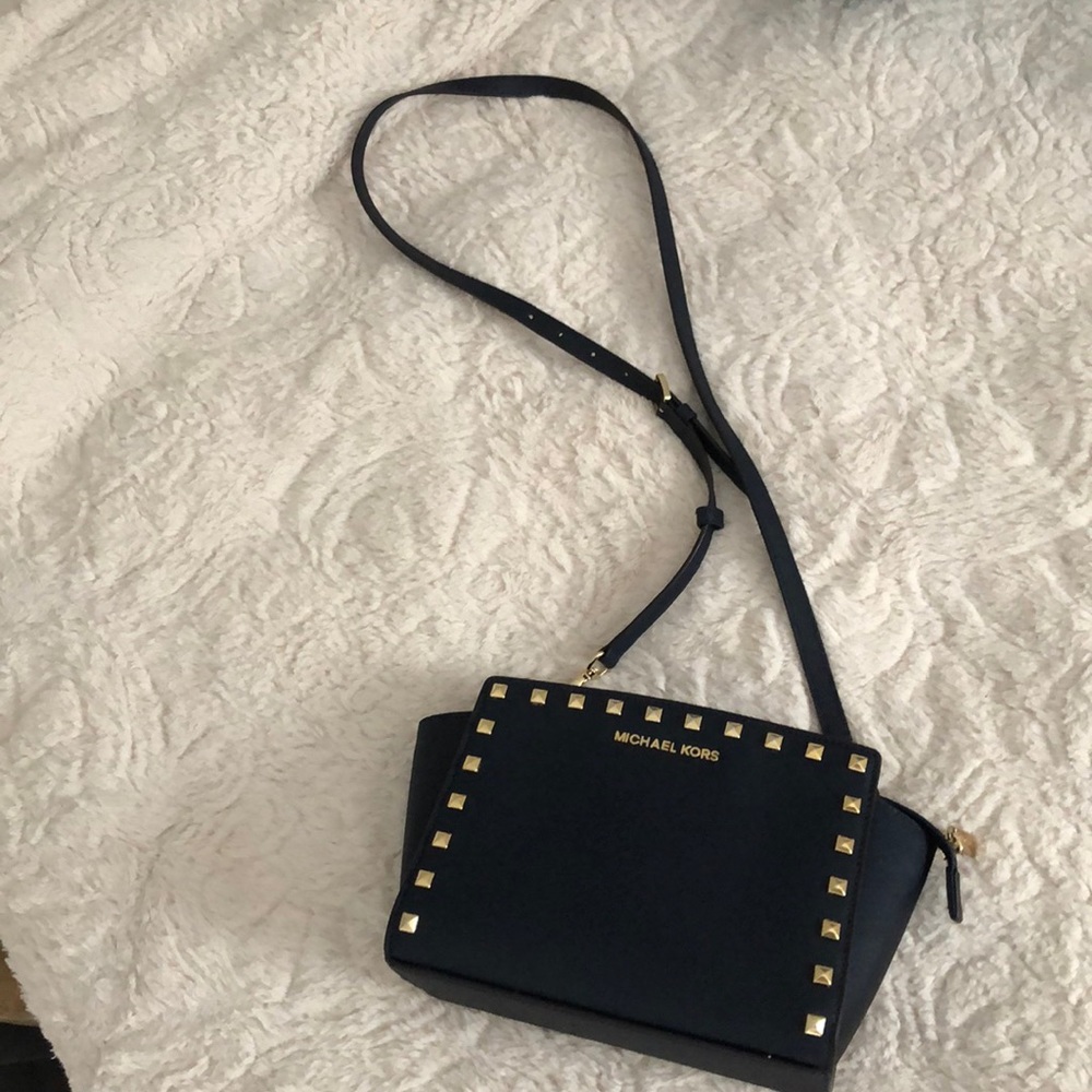 Navy blue Selma mini Michael Kors crossbody bag